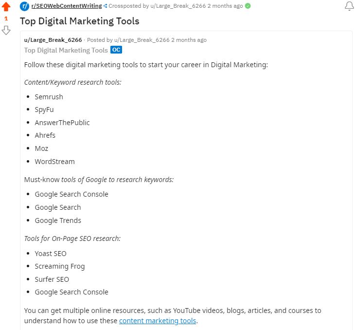 example of listicle micro content