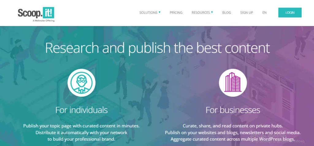 Content marketing platform, Scoop.it for better content curation and management