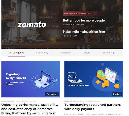 zomato blog writing example