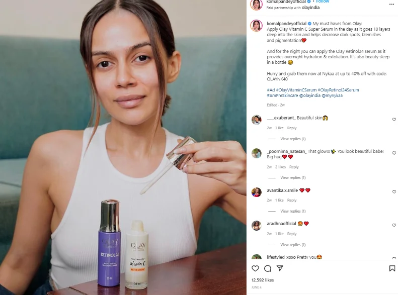 Influencer collab for social media