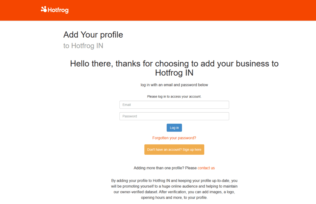 hotfrog listing site india