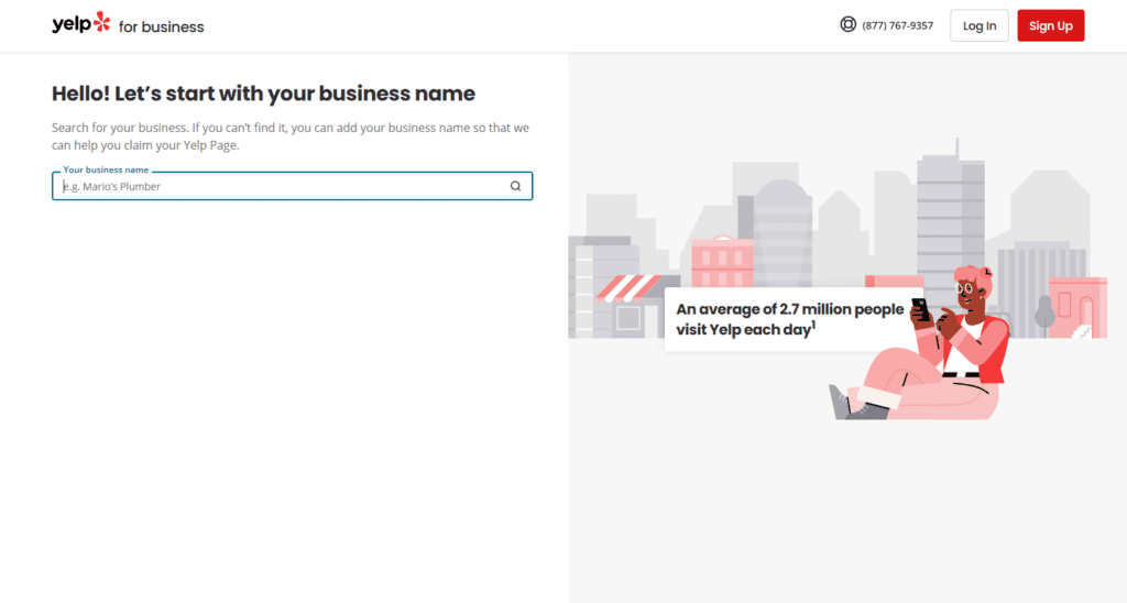 yelp free listing site