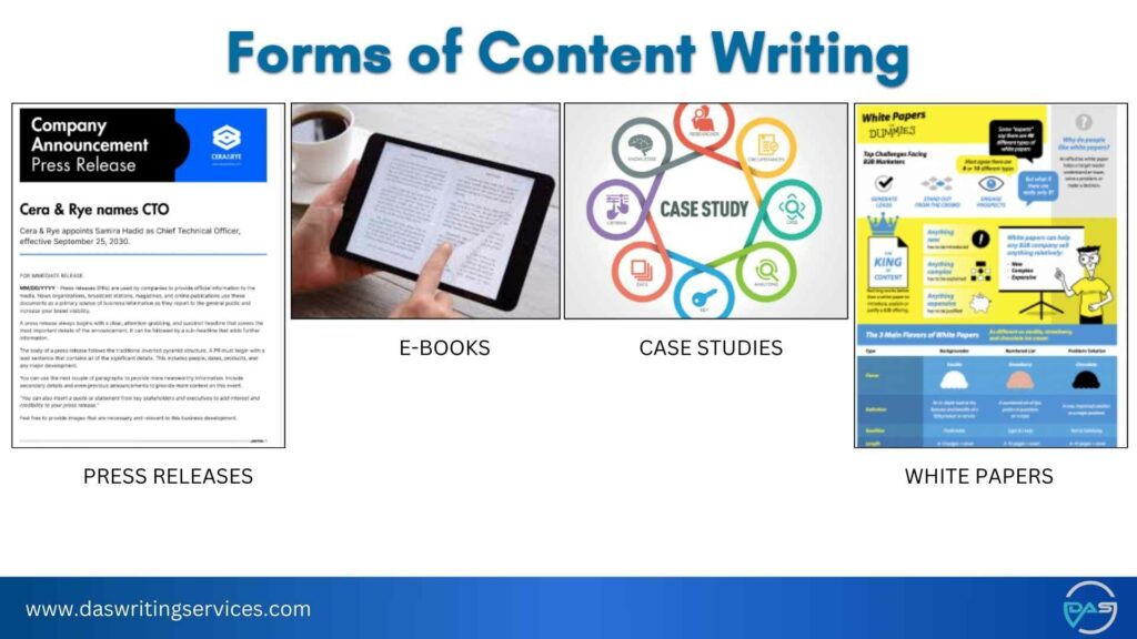 forms of content writing